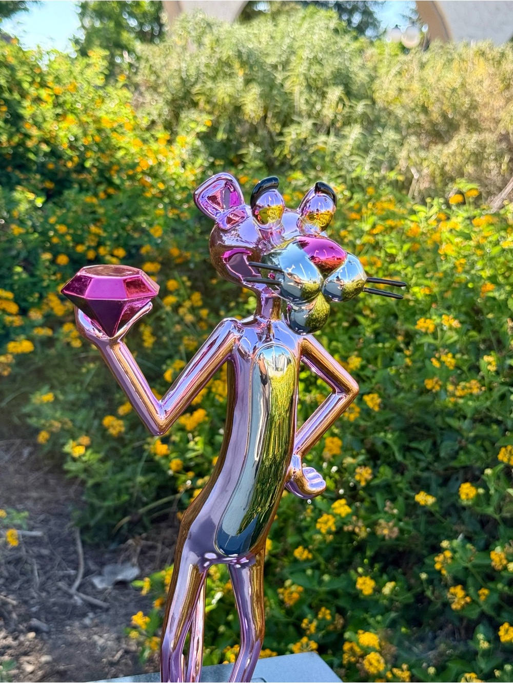 The Pink Panther Chrome Figure 40cm 15.8”